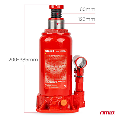 Hydraulický pístový zvedák 10T v PVC boxu AMIO-04184