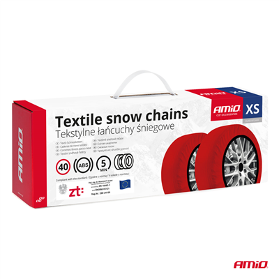 Textilní sněhové řetězy XS EN16662-1 Önorm V5121 2 ks AMIO-04079