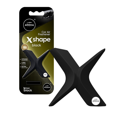 Osvěžovač vzduchu AROMA CAR X Shape Black