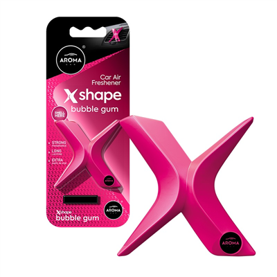 Osvěžovač vzduchu AROMA CAR X Shape Bubble Gum