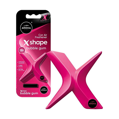 Osvěžovač vzduchu AROMA CAR X Shape Bubble Gum