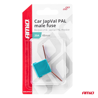 Pojistka JAPVAL PAL samec 48mm 20A AMIO-03417