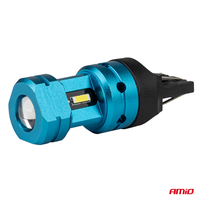 LED žárovky CANBUS T20 7443 W21/5W 4SMD 1860 Bílá 12V 24V AMiO-04255