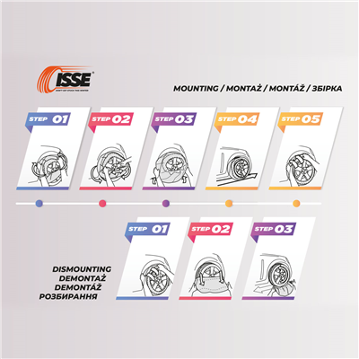 Textilní sněhové řetězy Isse Easysock L 2 ks