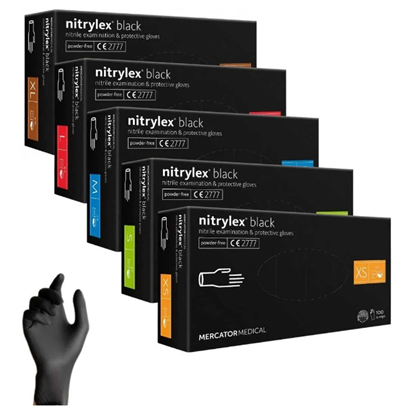 Nitrilové rukavice Nitrylex Basic vel. S, 100 ks