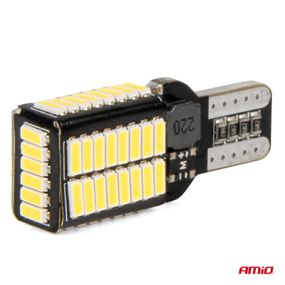 LED CANBUS BULBS PRO series T15e W16W 54x4014 SMD White 12V/24V AMIO-03724