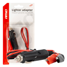 Amio 03802 Adaptér do zásuvky zapalovače s krokodýlkovým výstupem 12V 24V 60cm AMIO-03802