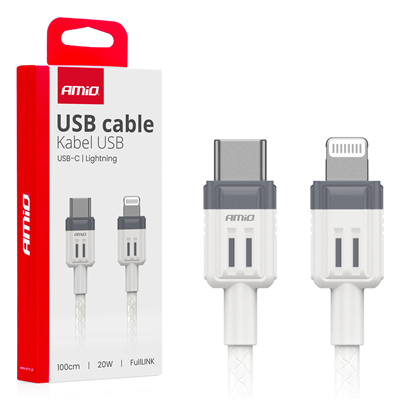 Kabel ´USB-C na Lightning 20W 100cm FullLINK AMIO-03910
