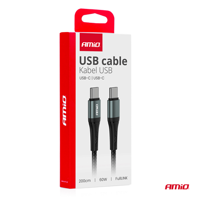 Kabel ´USB-C na USB-C 60W 200cm FullLINK AMIO-03915