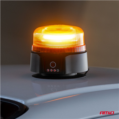 Bezdrátové výstražné světlo LED s dálkovým ovládáním R65 R10 12/24V AMIO-03932