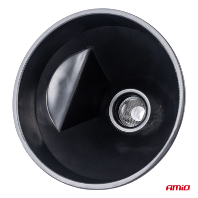 Flexibilní černý univerzální trychtýř se sítkem na kapalné palivo vodu 13,5 cm AMiO-04036