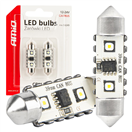 Amio 04249 LED žárovky CANBUS 12SMD Festoon C5W 3838 39mm White 12/24V AMIO-04249