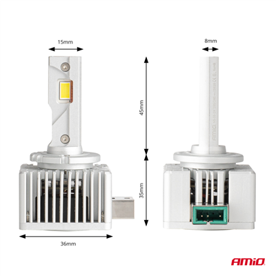 LED žárovky hlavního svícení D-Basic Series D3S/D8S/D3R AMiO-03628