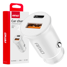 Amio 03877 Nabíječka do auta USB-A + USB-C 20W 12/24V AMiO-03877