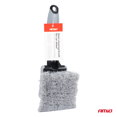 Kartáč na čištění kol, ráfků a poklic, krátký, 26 cm AMiO-04031
