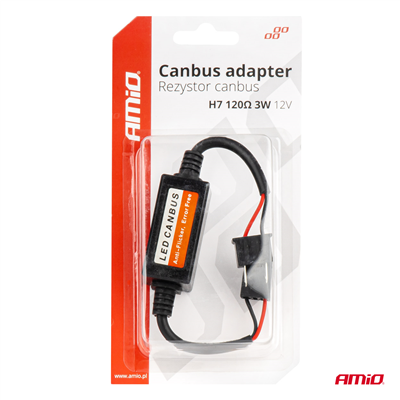 Rezistor pro LED žárovky CANBUS 3W 120? H7 AMiO-04088