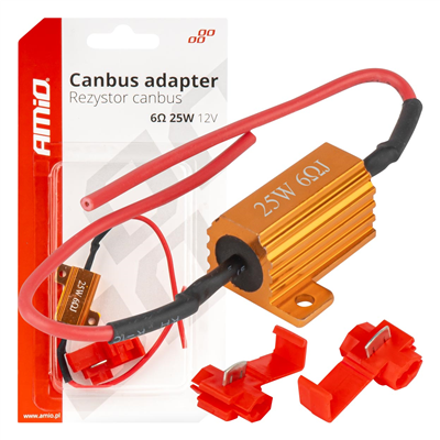 Rezistor pro LED žárovky CANBUS 6? 25W AMiO-04092
