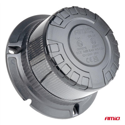 LED výstražný maják W28B 12V 24V AMIO-04109