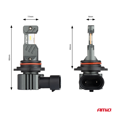 LED žárovky hlavního svícení Hybrid série HB4 9006 6000K Canbus 60W AMIO-04118