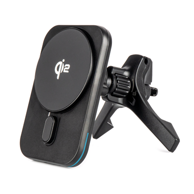 Držák magneticky s rychlonabíječkou do auta Qi2 15W AMiO-04180