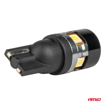 LED žárovky CANBUS T10 W5W 5SMD 3030 White 12V 24V AMiO-04239
