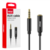 Prodlužovací kabel AUX Mini Jack 3,5 mm samec na 3,5 mm sami
