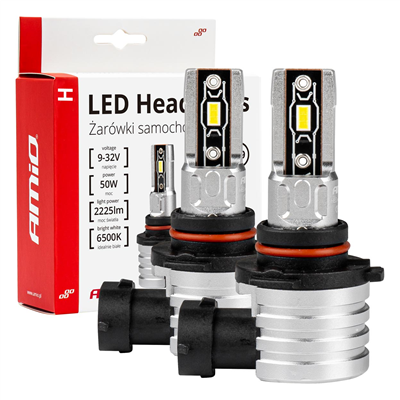 LED žárovky hlavního svícení HB3 9005/HIR1 9011/H10 H-mini Series AMiO-03334