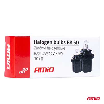 Halogenové žárovky T5 B8.5D 12V 8.5W BAX1.2W white 10ks