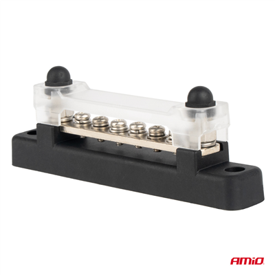 Mínusová zemnící přípojnice M6 12V - 48V 150A AMIO-03809