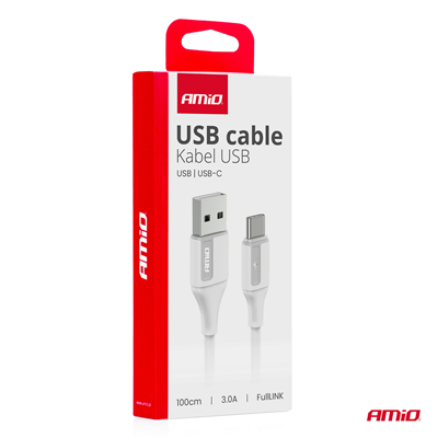 Kabel USB na USB-C 3A 100cm FullLINK AMIO-03917