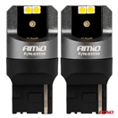 Amio 03590 LED CANBUS PRO series 7440 WY21W 4x3030 SMD Orange 12/24V CANBUS AMIO-03590