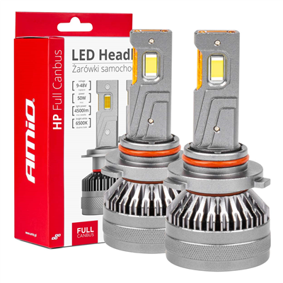 LED žárovky hlavního svícení HP Série HB3 9005/HIR1 9011/H10 Full Canbus AMiO-03678