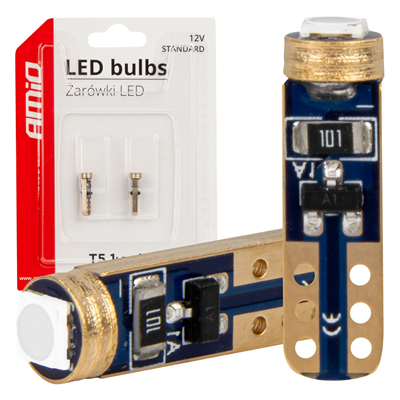 LED BUBLS STANDARD Green T5 12V 3030 1LED HP AMIO-03729