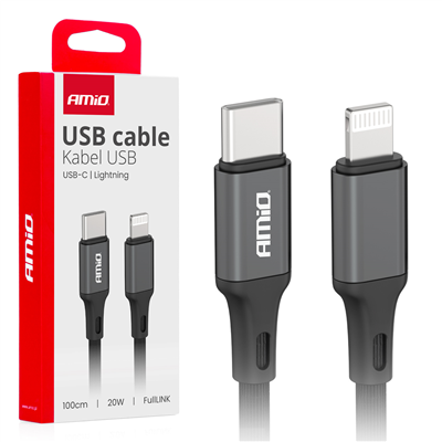 Kabel ´USB-C na Lightning 20W 100cm FullLINK AMIO-03904