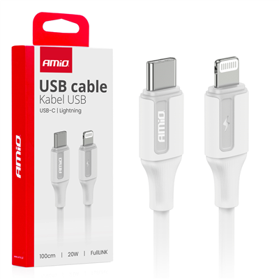 Kabel ´USB-C na Lightning 20W 100cm FullLINK AMIO-03922