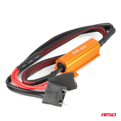 Rezistor pro LED žárovky CANBUS 6? 50W H7 AMiO-04089