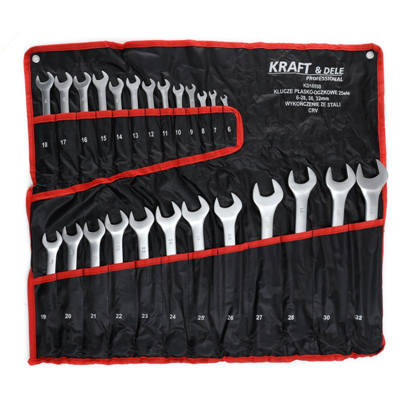 Kraft&Dele KD10930, Sada očko-plochých klíčů 25 ks