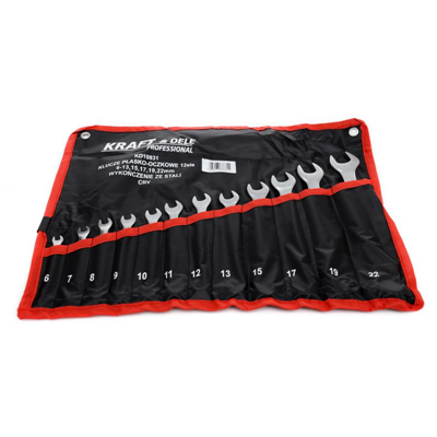 Kraft&Dele KD10931, Sada očko-plochých klíčů 12 ks