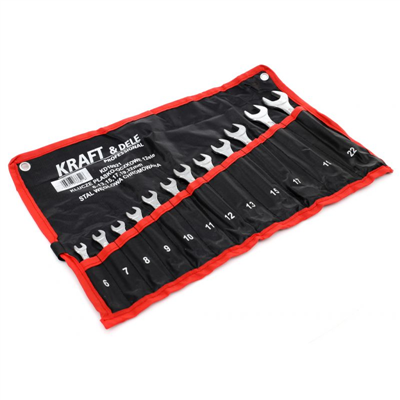 Kraft&Dele KD10921, Sada očko-plochých klíčů 12 ks