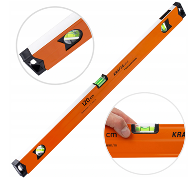 Kraft&Dele KD10314, Hliníková vodováha 120 cm