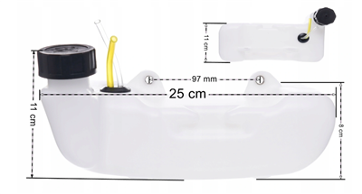 Palivová nádrž do křovinořezu, 1250 ml, CZ0019