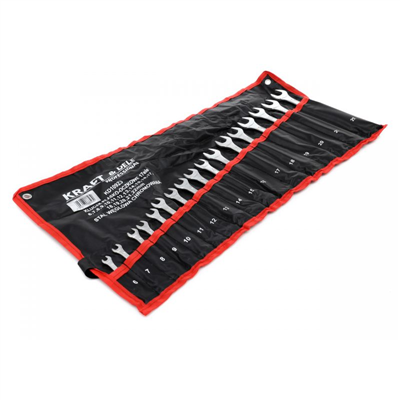 Kraft&Dele KD10923, Sada očko-plochých klíčů 17 ks