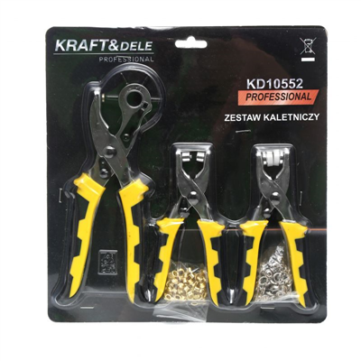 Kraft&Dele KD10552, Sada děrovacích a nýtovacích kleští 3 ks