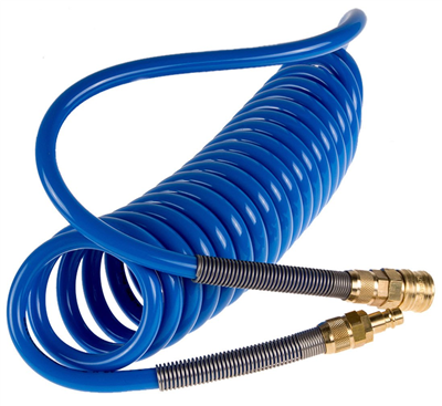 RQS 05-00-51, Spirálová polyuretanová pneumatická hadice 5m, 12x8 mm