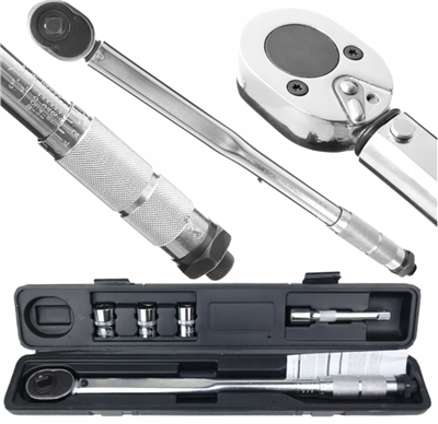 Kraft&Dele KD10394, Momentový klíč 1/2´ 28-210 Nm s nástavci 17, 19, 21 mm