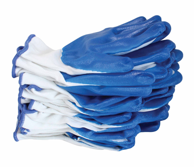 Asta S-GLOV9, Pracovní rukavice nylon/nitril, vel. 9, 12ks