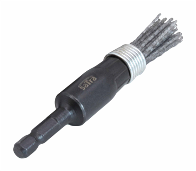 Silikon-nylonový kartáč na čištění sedel vstřikovačů, 15 mm, S-SNB15