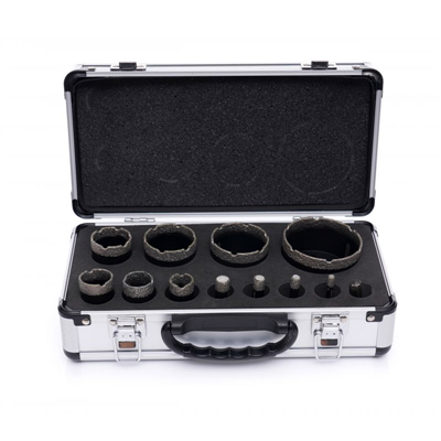 Kraft&Dele KD11227, Diamantové korunkové vrtáky vykružováky, 6-68 mm, sada 12 ks