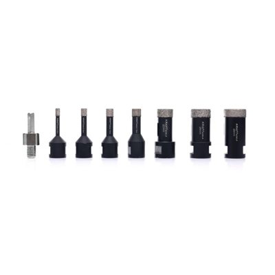 Kraft&Dele KD11227, Diamantové korunkové vrtáky vykružováky, 6-68 mm, sada 12 ks