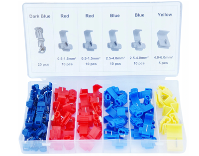 Elektrické rychlospojky, sada 65 ks, F01129